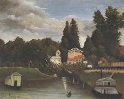 Henri Rousseau, Banks of the Marne(Charenton) The Alfort Mill